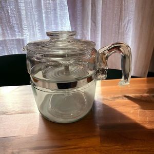 Pyrex 7756 Percolator Coffee Pot Glass Brewer 6 Cup Complete Vintage 1950s